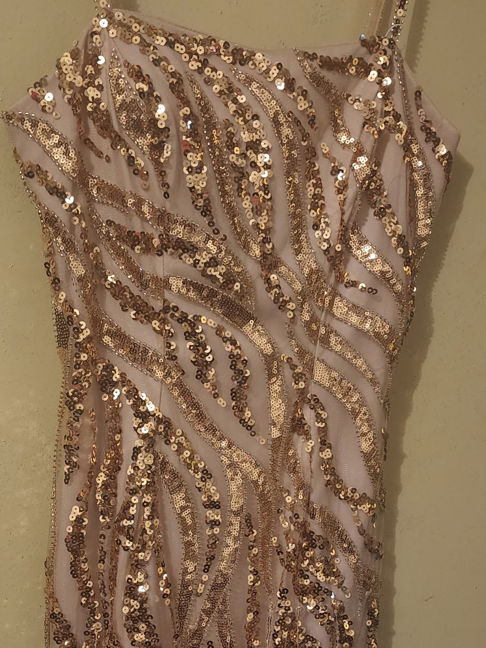 Gold Sequin Dress